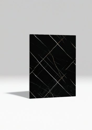 Sahara Black PVC falpanel 1220x2800 mm fekete színű