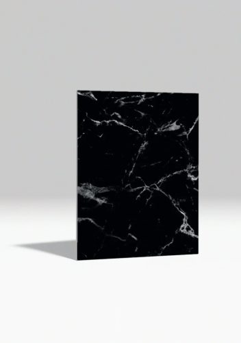 Black White PVC falpanel 1220x2800 mm márvány hatású