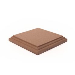 WPC kerítésoszlop fedél 138x138 mm barna